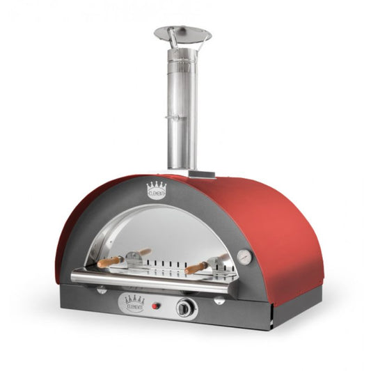 Clementi Original Dual Fuel Pizza Oven 80x60 in red