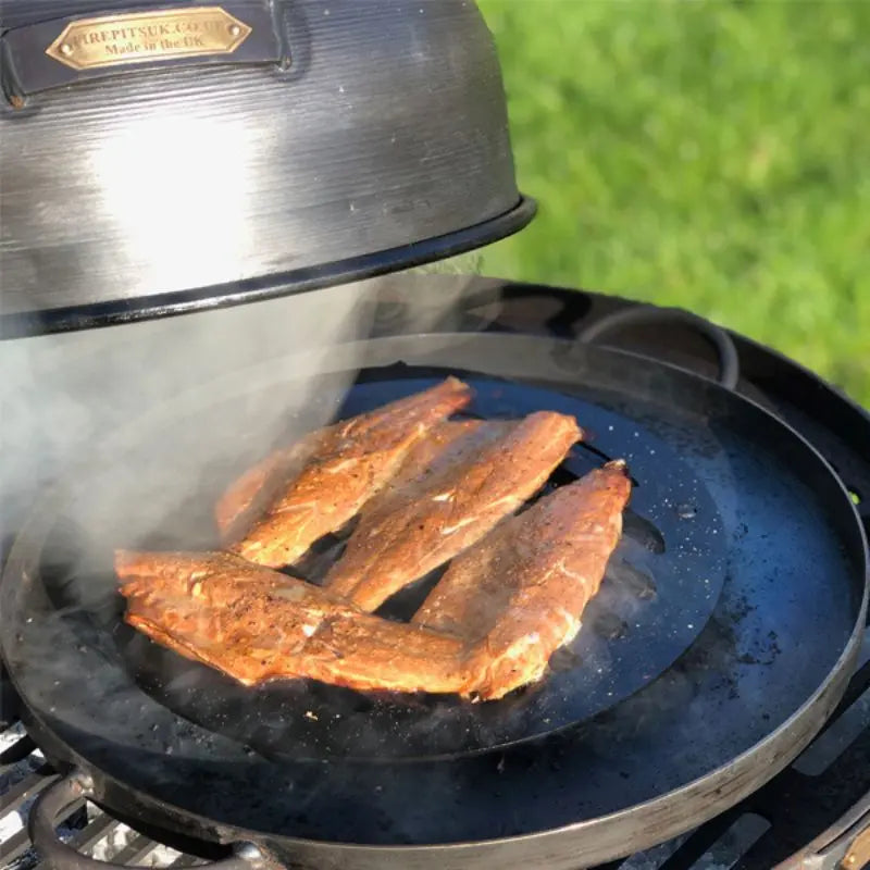 Firepits UK Roasting Oven fitted on a fire pit