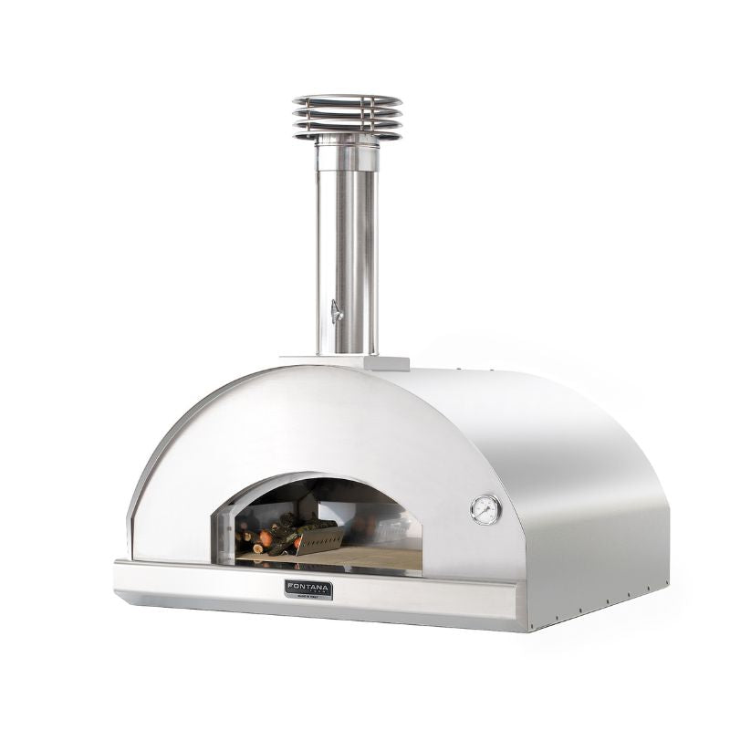 Fontana Marinara Wood Fired Pizza Oven Pro Bundle Stainless Steel