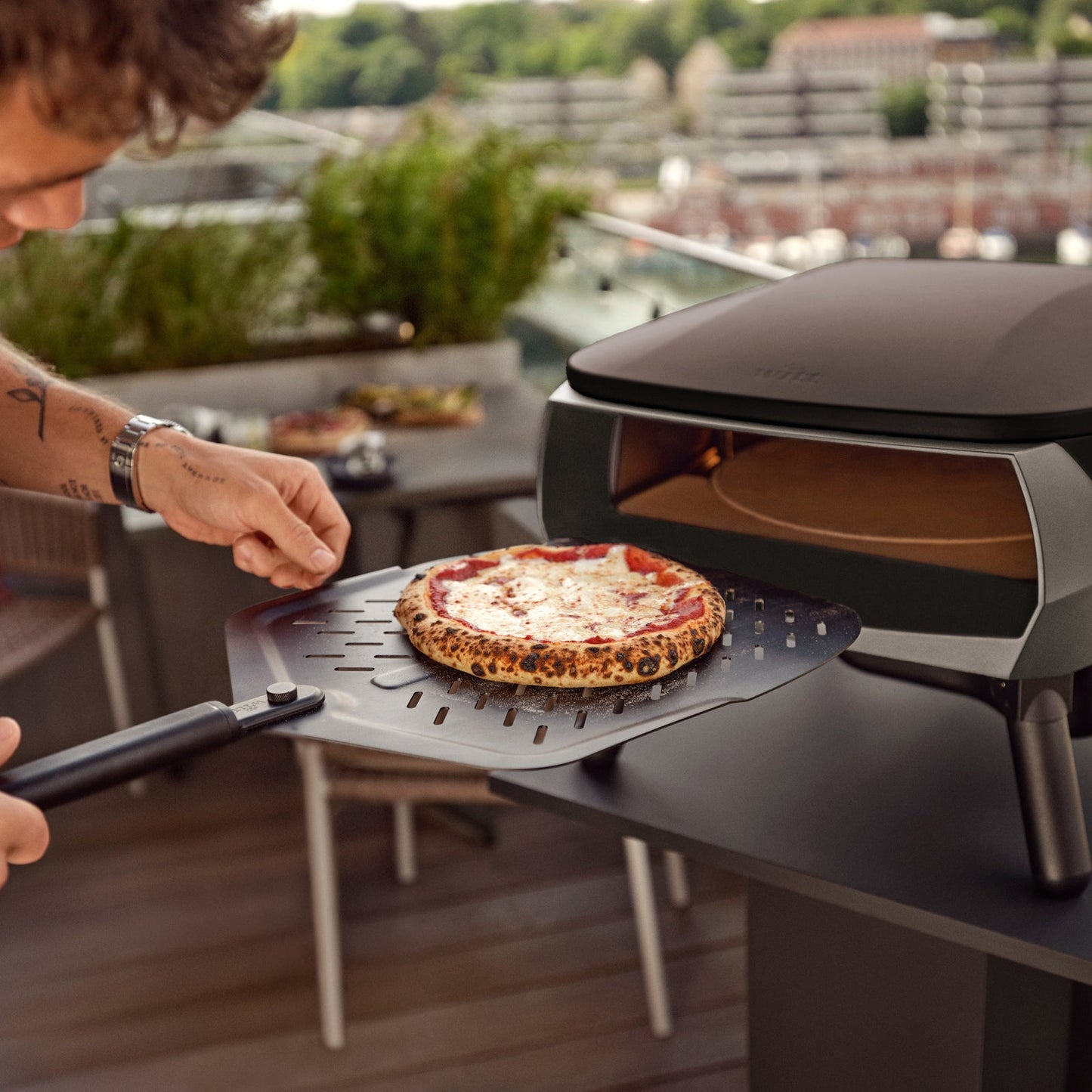 Witt Piccolo Rotante 13" Pizza Oven - Matte Black