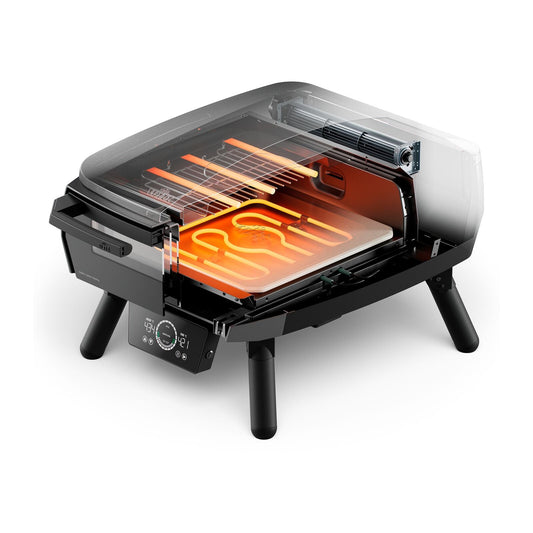 Witt eGNITE Control 13 inch pizza oven black, alternate view 1
