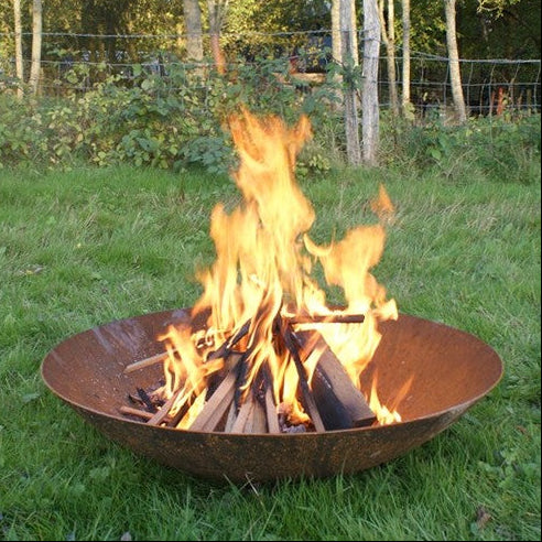 Corten steel fire pit