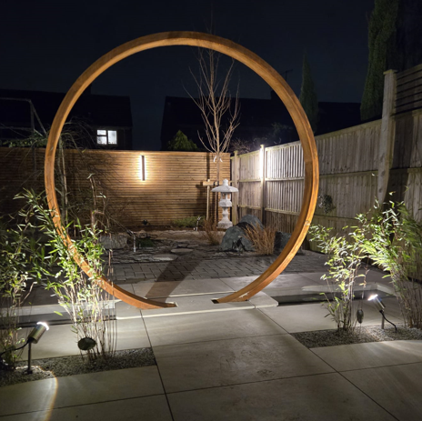Corten Steel Moongate | 2.2m Garden Arch | Handmade in Britain