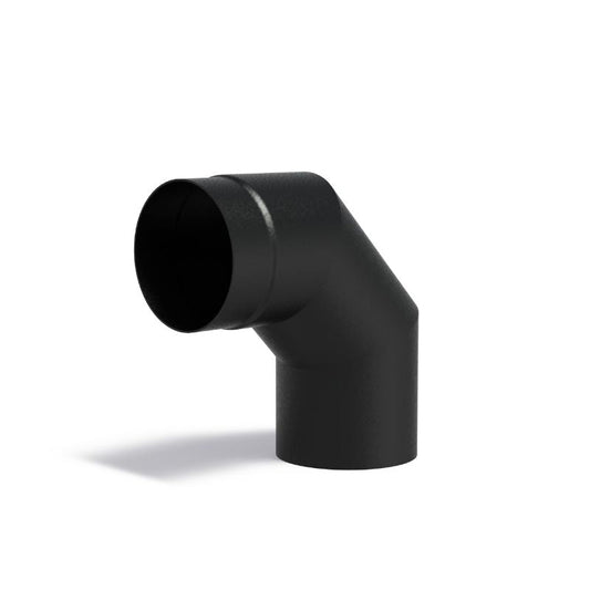 Adezz Forno stovepipe connector 150 black, 90 degree angle