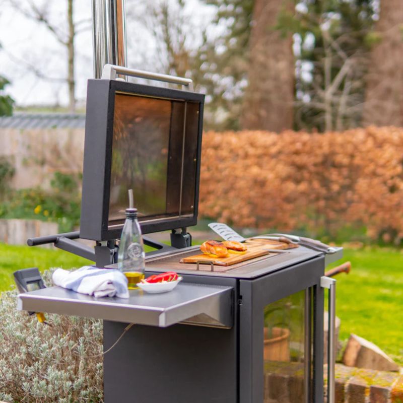 BBQube Grill and Heater with 2 wheel base, view 4