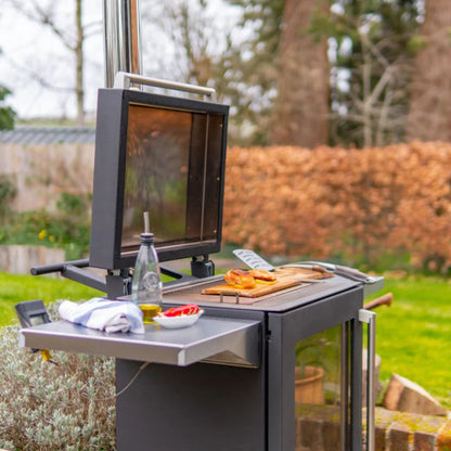 BBQube Grill and Heater with 2 wheel base, view 4