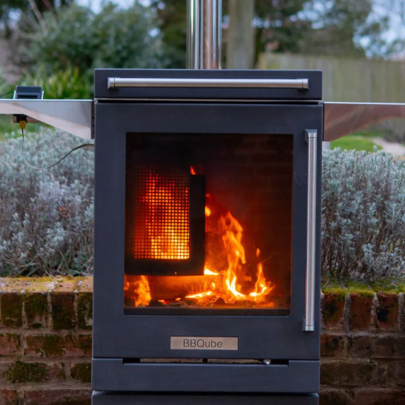 BBQube Grill & Heater with 2 Wheel Base