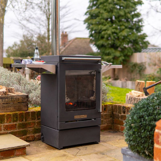 BBQube Grill and Heater with 2 wheel base