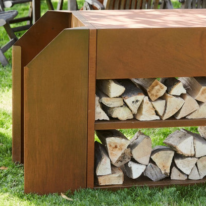 Barbecook Nestor Adapter Corten Steel, lifestyle shot 2