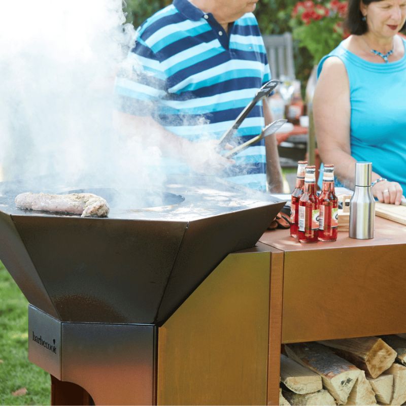 Barbecook Nestor Adapter Corten Steel, lifestyle shot 5