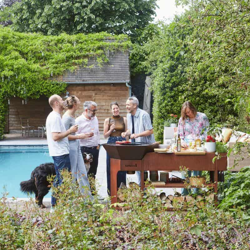 Barbecook Nestor Island Wood BBQ, lifestyle shot 7