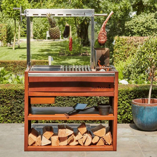 Barbecook Pedro Asado BBQ Corten steel, lifestyle shot 16