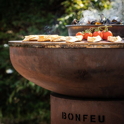 BonFeu BonBiza fire pit with food, view 2