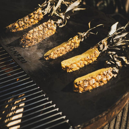 BonFeu Plancha Half Circle grilling pineapple