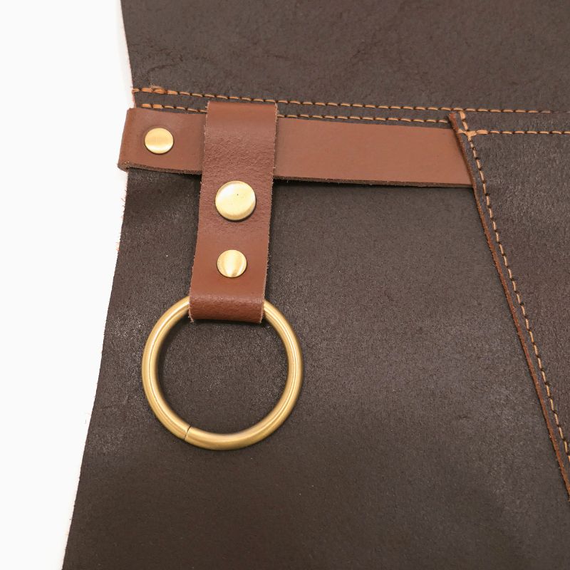 BonFeu Leather Apron ring detail