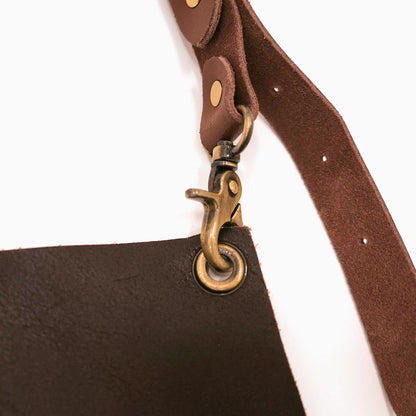BonFeu Leather Apron strap detail