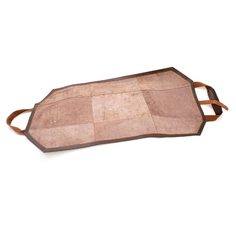 BonFeu Leather Log Bag open
