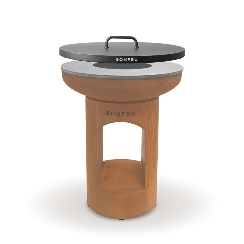 BonFeu Lid for BonBiza fire pit on white background