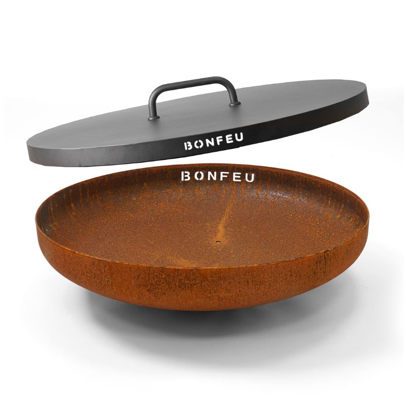 BonFeu Lid for BonBowl fire pit on white background