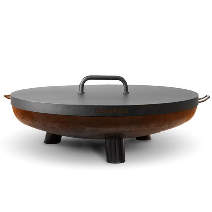 BonFeu Lid for BonBowl fire pit, white background alternate view