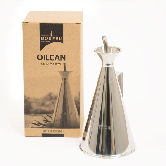 BonFeu Oil Can with packaging box
