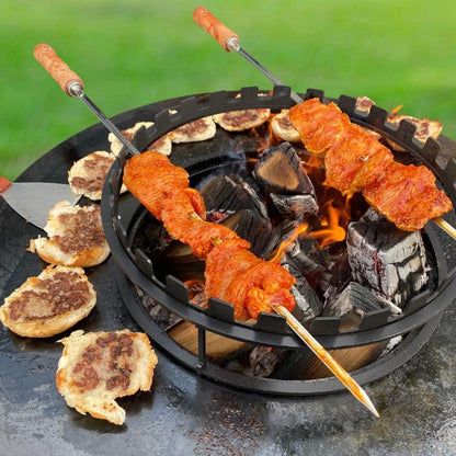 BonFeu Skewers Ring cooking kebabs outdoors