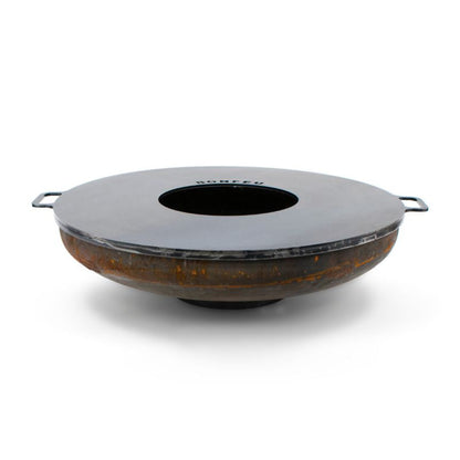 BonFeu Plancha Full Circle fitted on a BonBowl fire pit