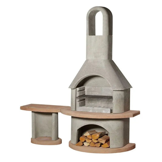 Buschbeck Carmen Masonry Barbecue with side table