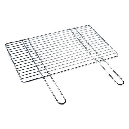 Buschbeck chrome cooking grill for masonry barbecues
