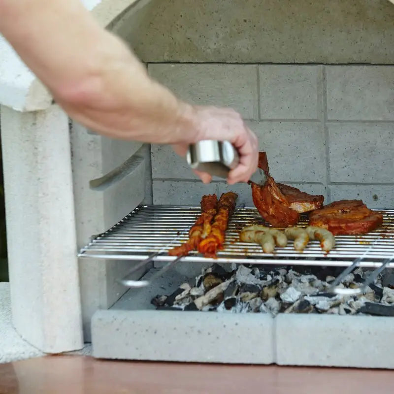 Buschbeck Chrome Cooking Grill, lifestyle shot 1