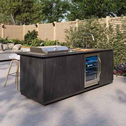 Buschbeck Derby Outdoor Kitchen Island in grey, view 2