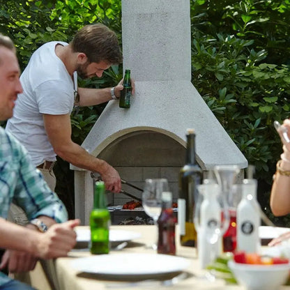 Buschbeck Rondo Masonry Barbecue, lifestyle shot 2