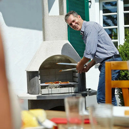 Buschbeck Stockholm Masonry Barbecue, lifestyle shot