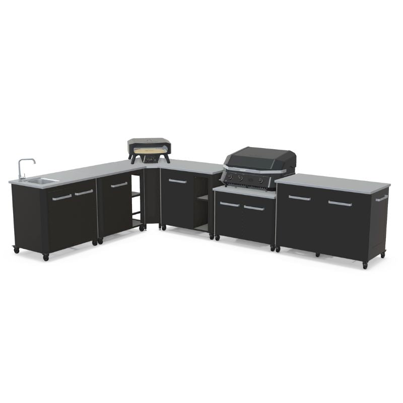 Cozze L-shaped outdoor kitchen, view 4