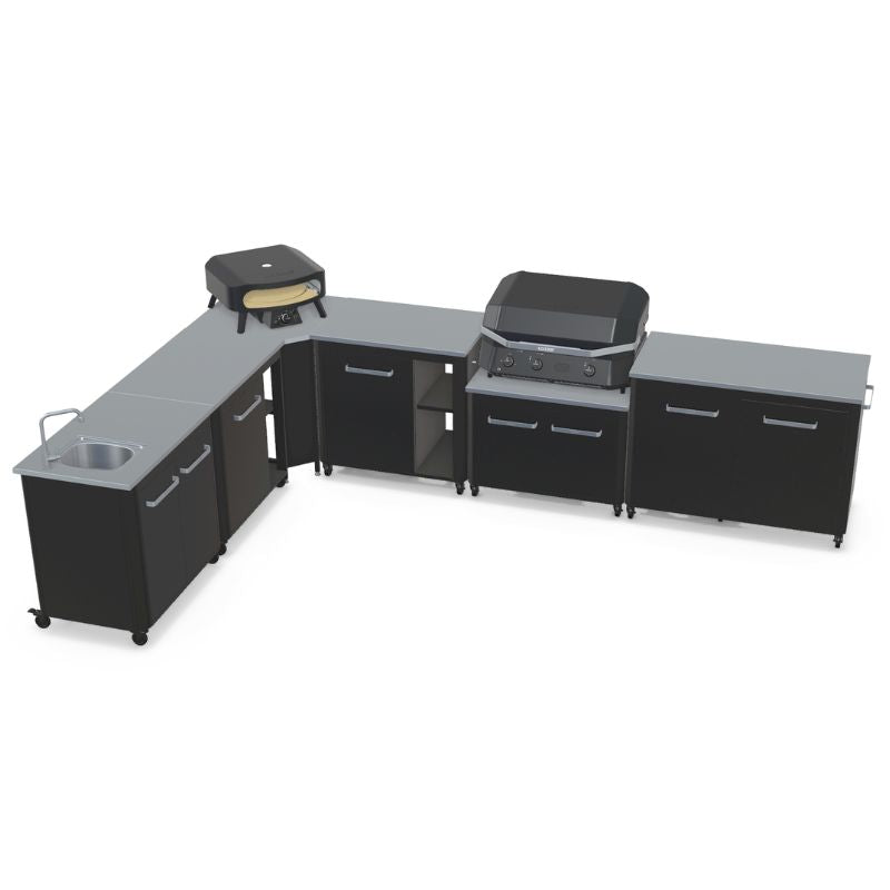Cozze L-shaped outdoor kitchen, view 2