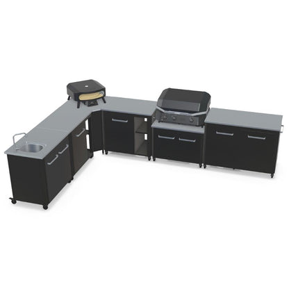 Cozze L-shaped outdoor kitchen, view 2