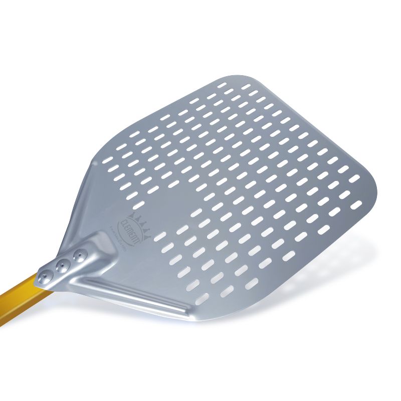 Clementi anodised pizza peel head close-up
