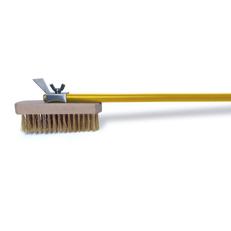 Clementi pizza oven brush head, lengthways view