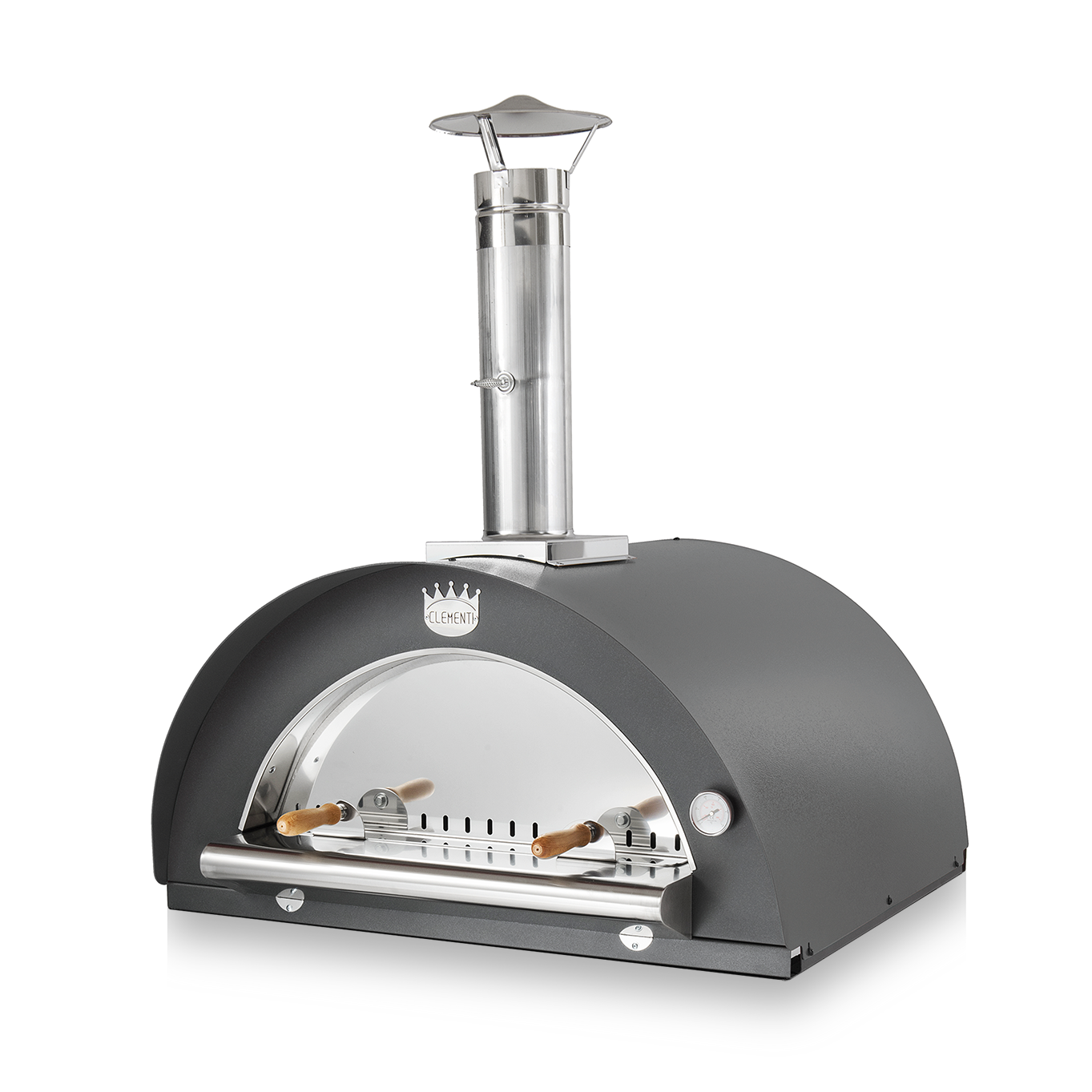 Clementi Family wood fired pizza oven in anthracite