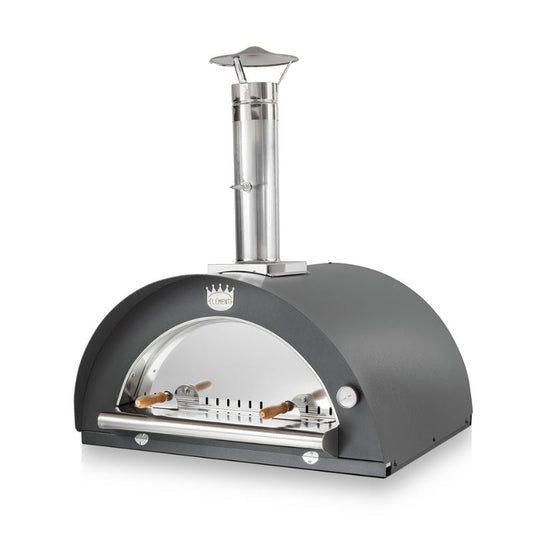 Clementi Family wood fired pizza oven 80x60 in anthracite