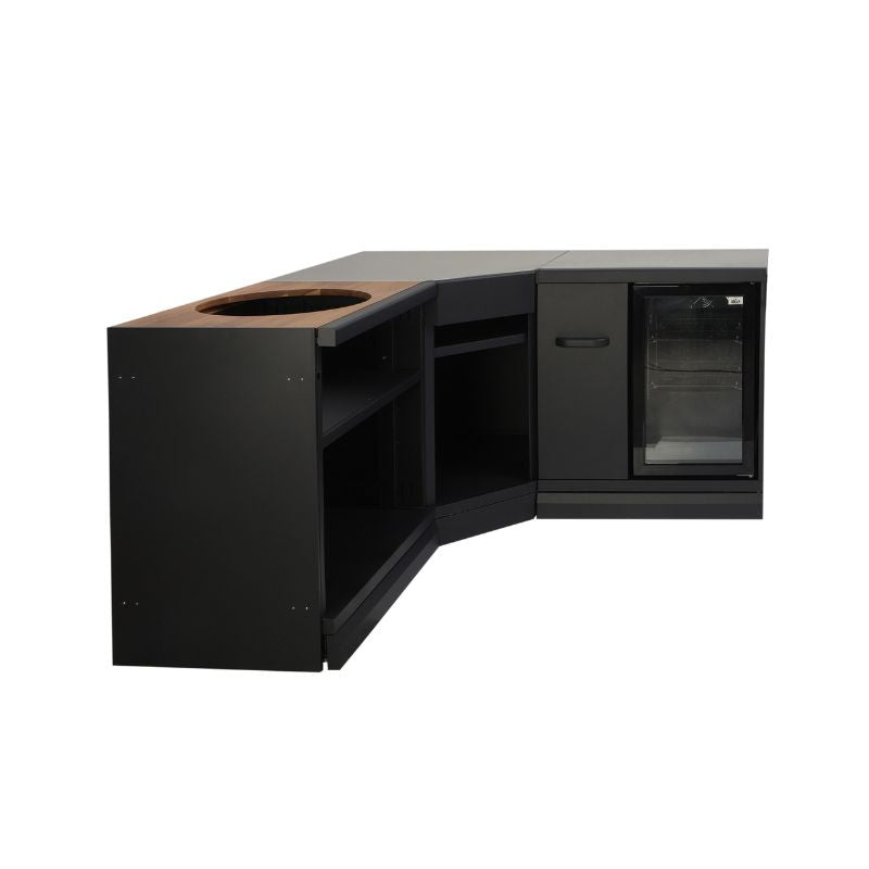 GRLLR Connect outdoor kitchen with expansion unit, kamado, corner and cooling units