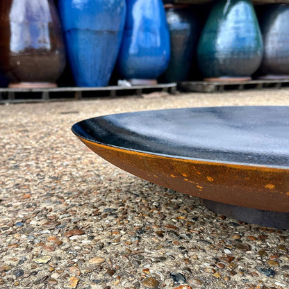 Corten Steel Lined Curved Water Bowl | Made in Britain | 6 sizes