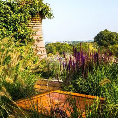 Corten Steel Square Water Table | Made in Britain | 5 sizes