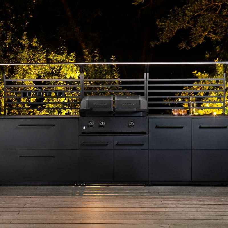 Cozze Elements 90 Low Grill Module, lifestyle shot 5