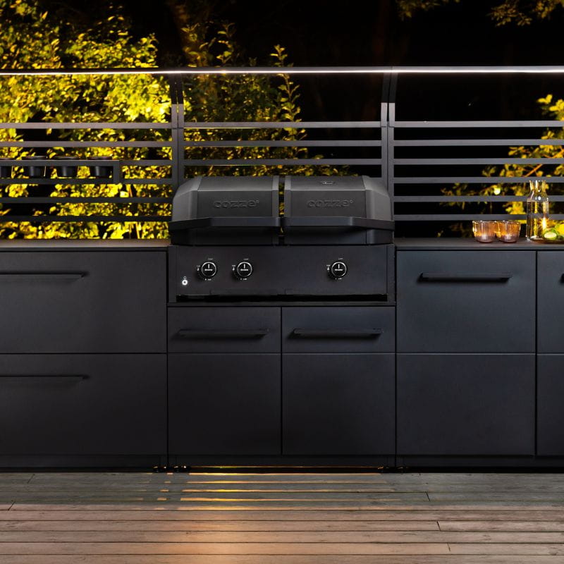 Cozze Elements 90 Low Grill Module, lifestyle shot 6