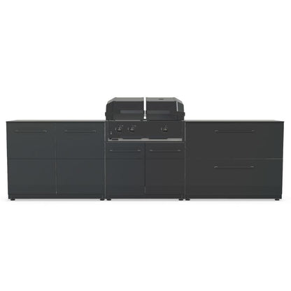 Cozze Elements Modular Outdoor Kitchen Quattro 900 grill with storage, view 10