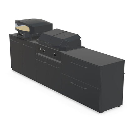 Cozze Elements Modular Outdoor Kitchen Quattro 900 grill with storage, view 6