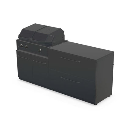 Cozze Elements outdoor kitchen with Quattro 900 grill and storage