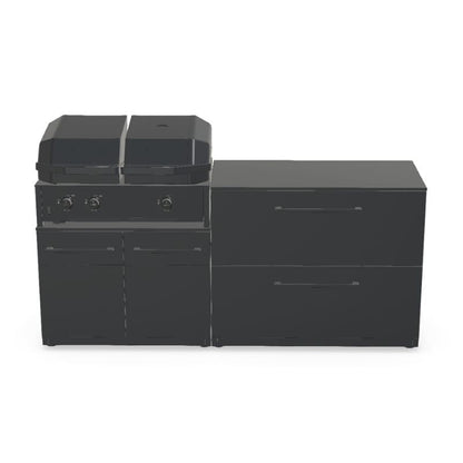 Cozze Elements outdoor kitchen with Quattro 900 grill and storage, view 4