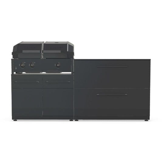 Cozze Elements outdoor kitchen with Quattro 900 grill and storage, view 5